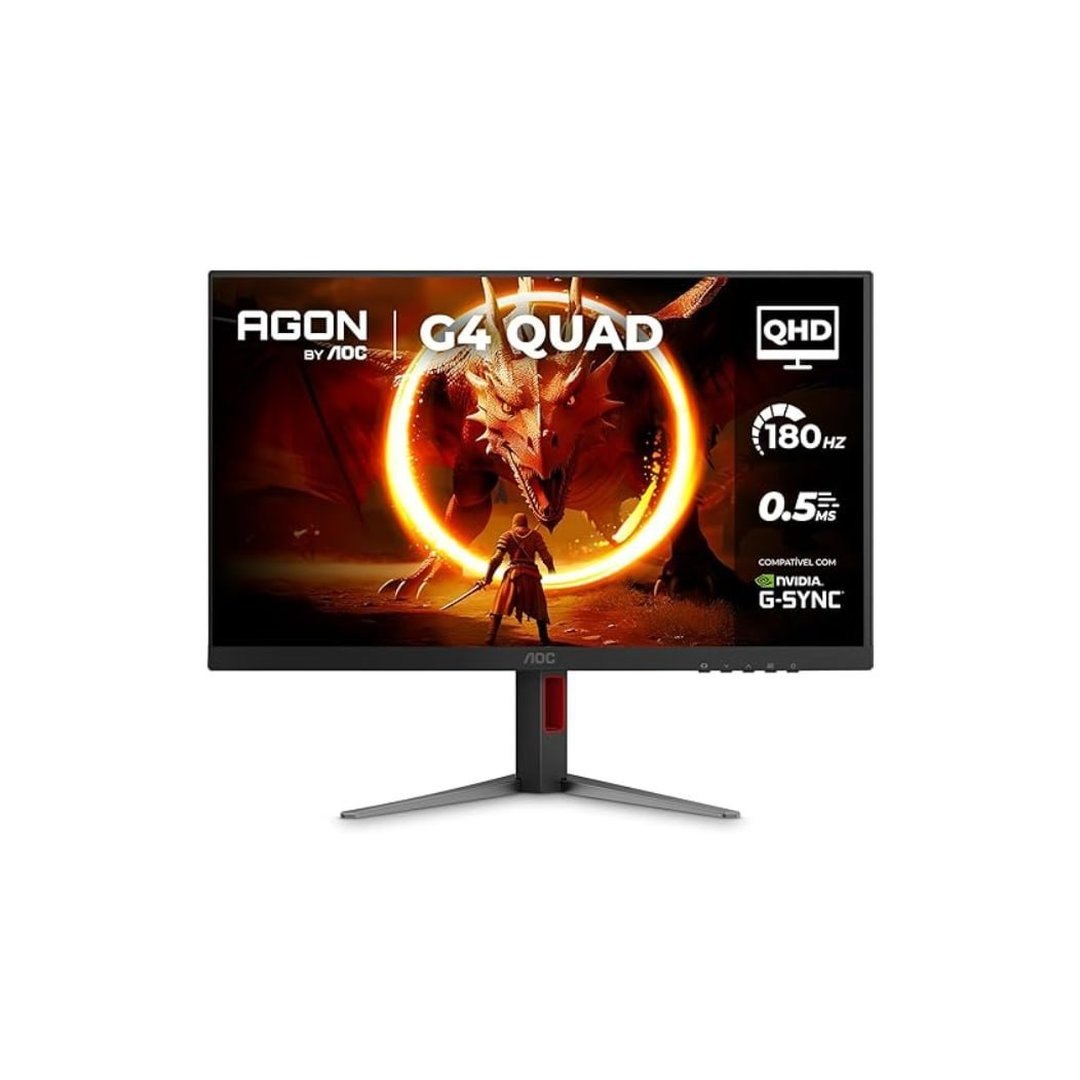 Monitor Gamer Curvo AOC AGON QUAD 32" 180Hz 0,5ms HDR10 CQ32G4E