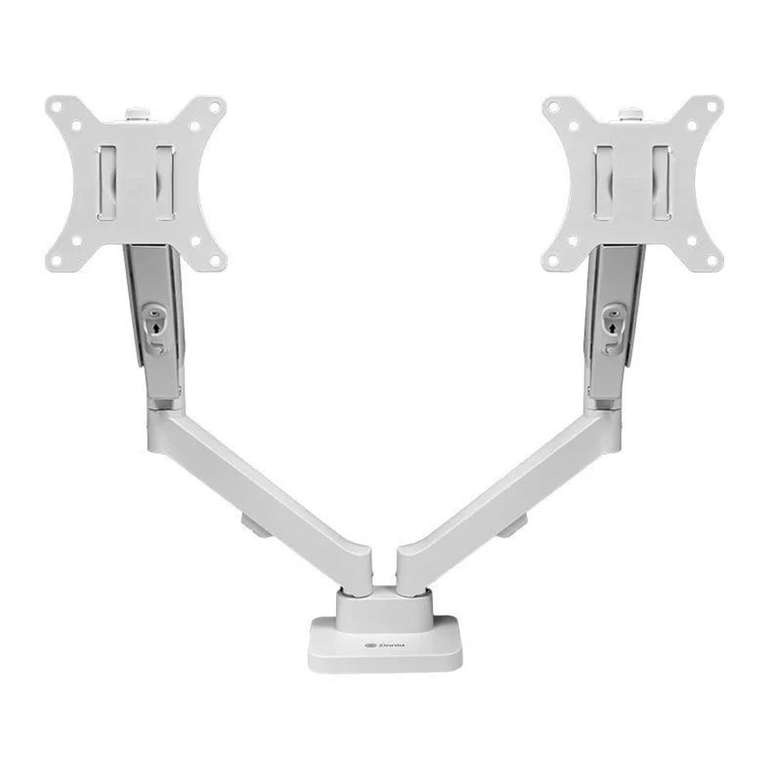 Suporte Articulado Para Dois Monitores Zinnia Nimbo 210, 13 Pol. a 32 Pol. Branco, ZNO-ZNNBO210-WH01