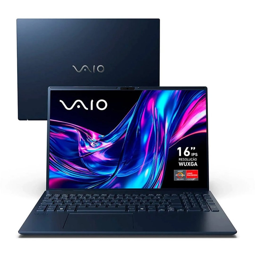 Notebook Vaio FE 16 AMD Ryzen 5-5625U 12gb 512gb Ssd Linux 16"
