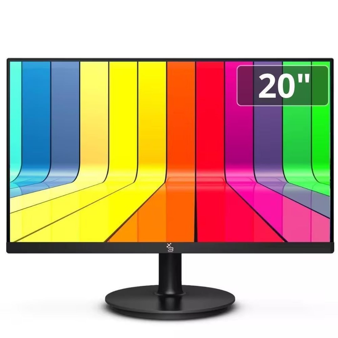 MONITOR LED 20" HQ WIDESCREEN VGA HDMI VESA C/AJUSTE DE INCLINAÇÃO