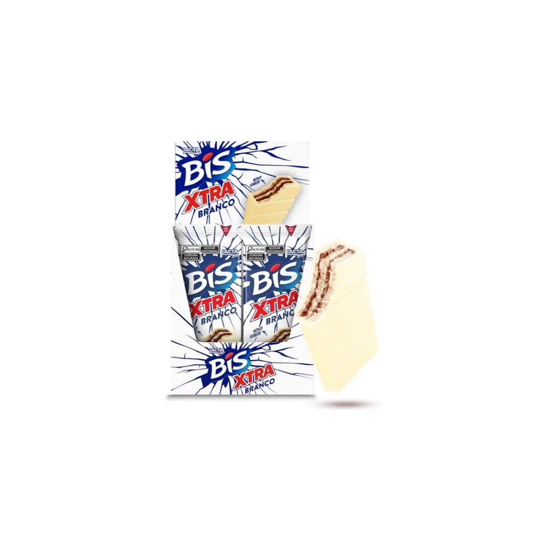 Bis Xtra branco display com 24 unidades de 45g