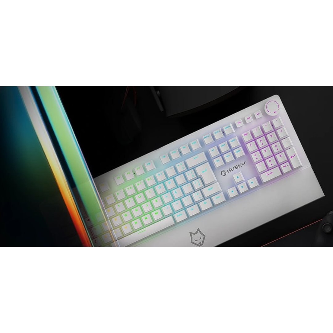 Teclado Mecânico Gamer Husky Anchorage Full Size, RGB, Switch Gateron EF Brown, ABNT2