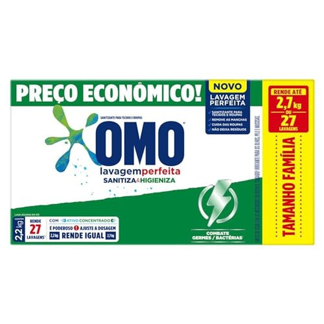 OMO Lavagem Perfeita Sanitiza & Higieniza 2.2Kg