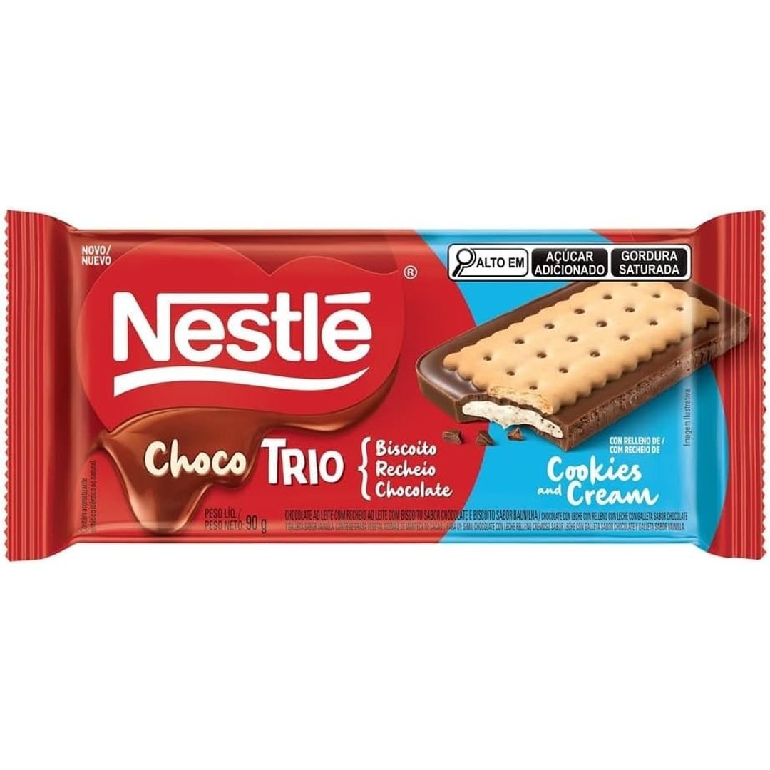 Chocolate Chocotrio NESTLÉ Cookies & Cream 90g