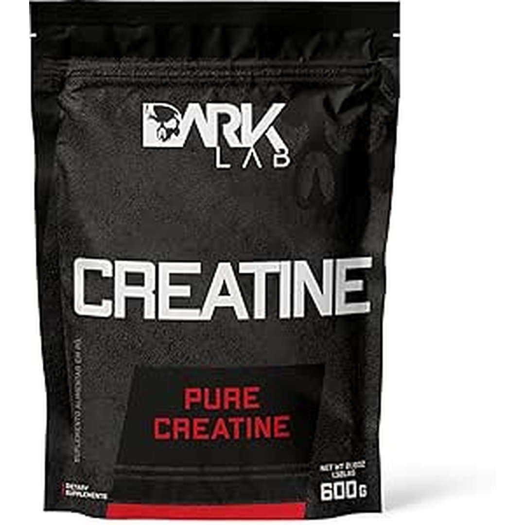 2x Creatina Pura Dark Lab 600g Monohidratada 100% de Pureza Sem Sabor