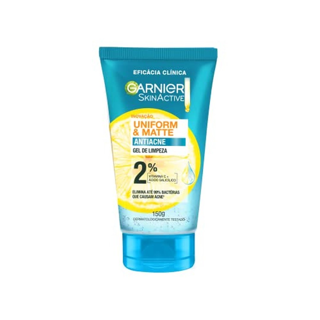 Garnier Uniform & Matte, Gel de Limpeza Facial 150g