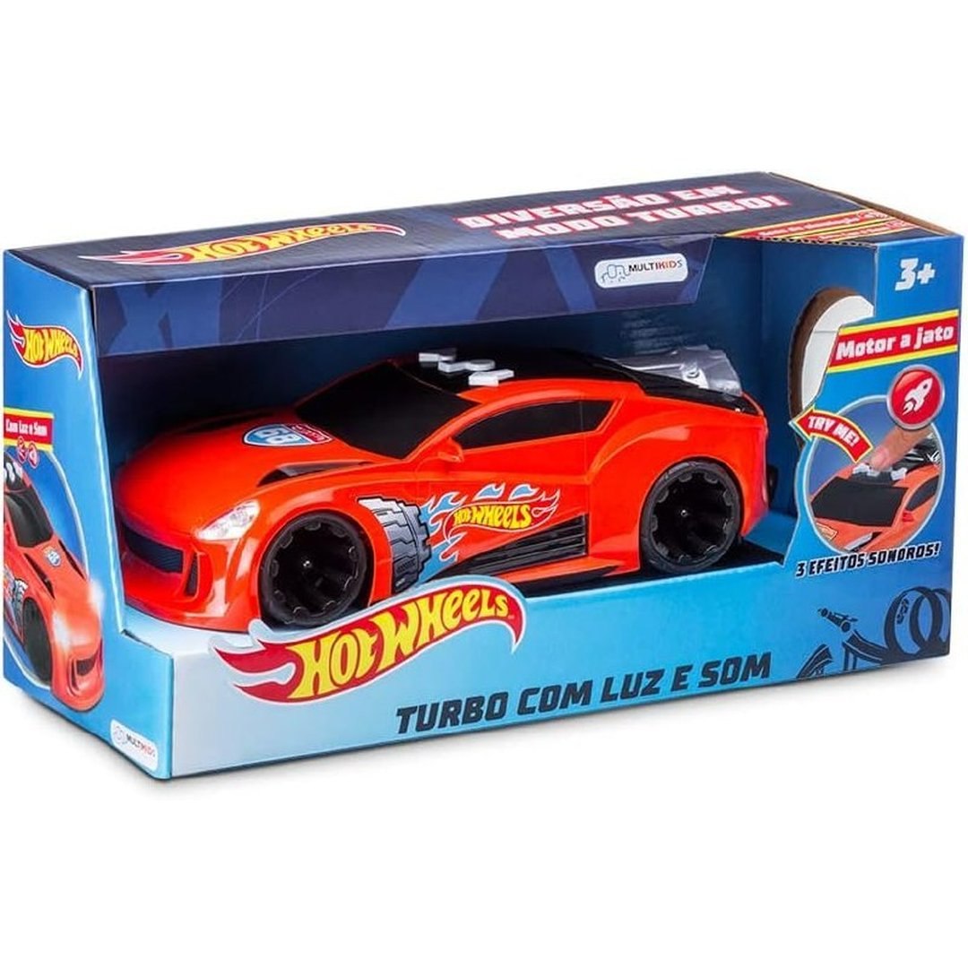 Brinquedo Hot Wheels Carro Turbo Com Luz E Som - Br1431