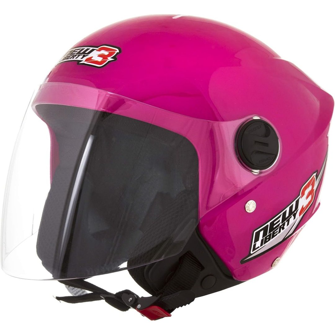 CAPACETE ABERTO PRO TORK NEW LIBERTY 3 SOLID ROSA TAM. 60