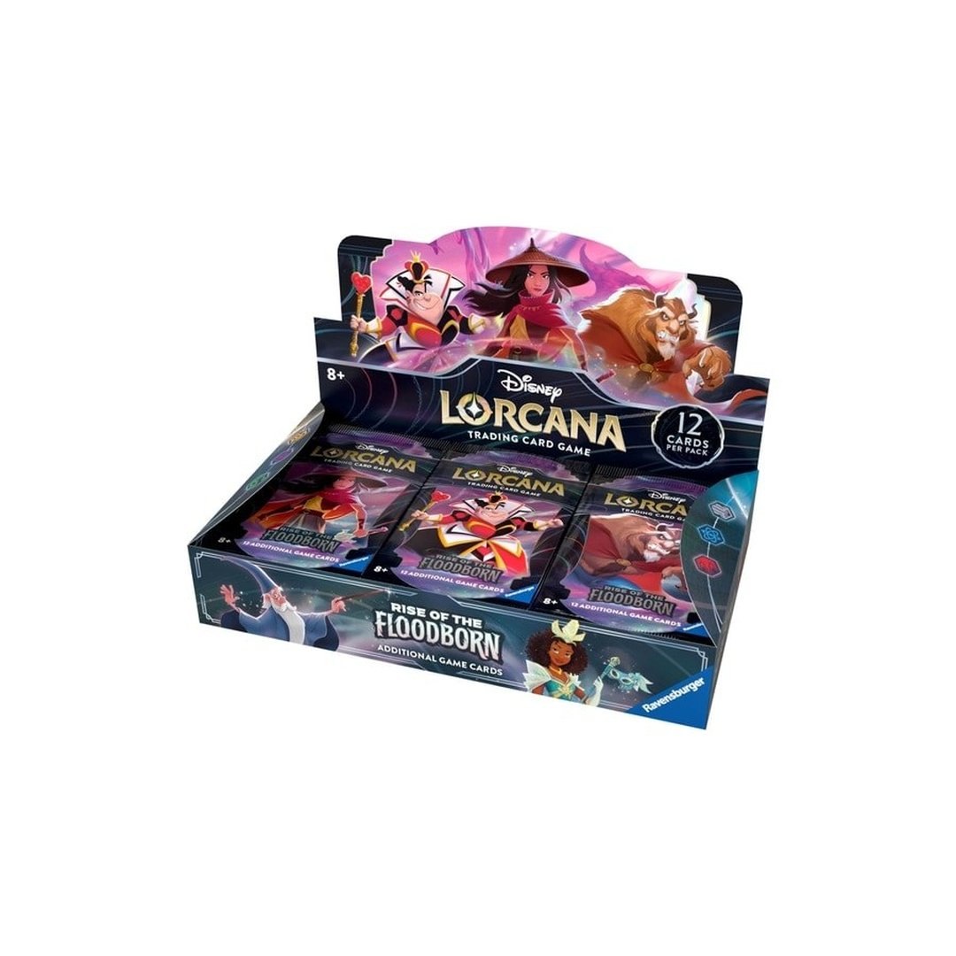 Ravensburger Disney Lorcana TCG: Pacote de Booster Rise of The Floodborn - 24 Pacotes