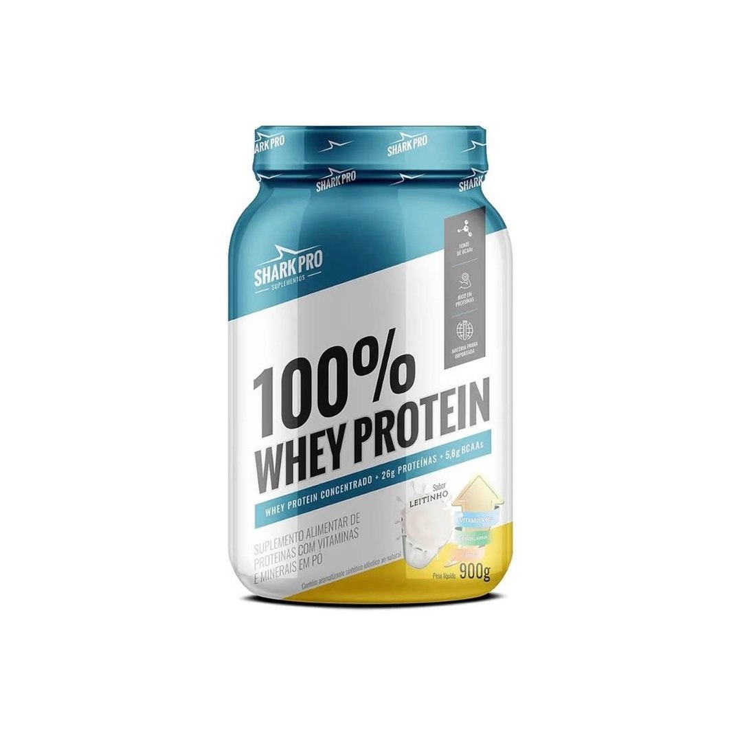 Whey Protein 100% Pote 900G Sabor Leitinho