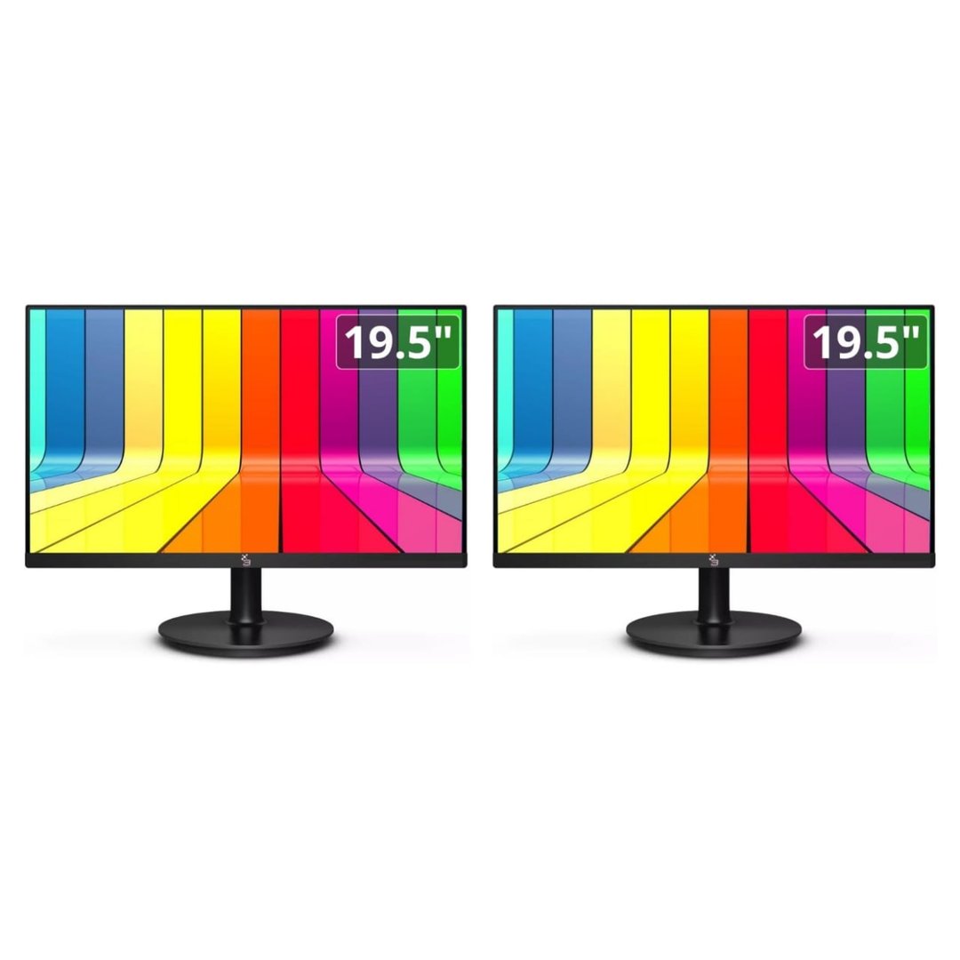 2x Monitor 19.5" LED, Widescreen, 75Hz, 2ms