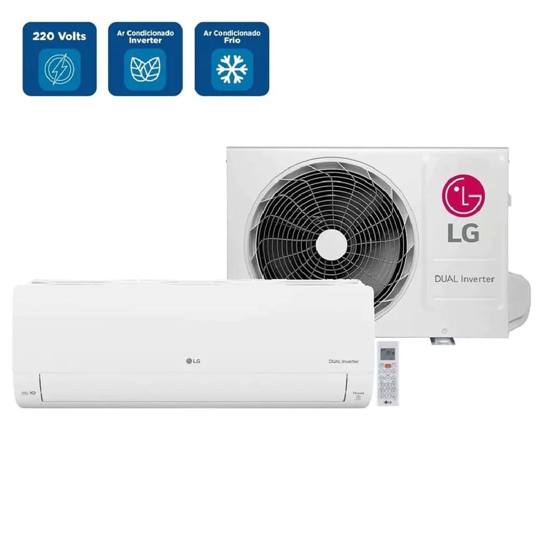 Ar Condicionado Split LG Dual Inverter AI Voice 9000 BTU/h Frio S3-Q09AA31F - 220 Volts