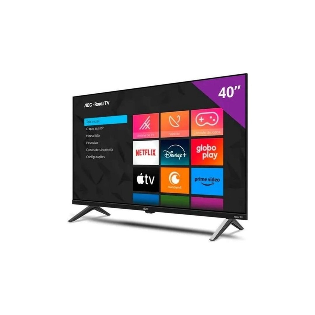 Smart TV 40" AOC Roku TV DLED Full HD 40S5045/78G - Bivolt