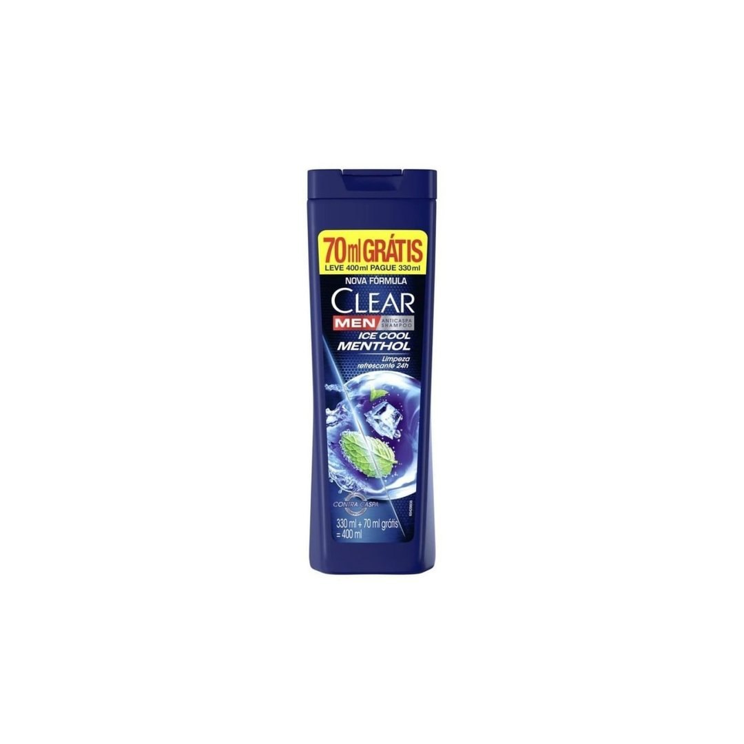 Clear Men Shampoo Anticaspa Ice Cool Menthol 400 Ml