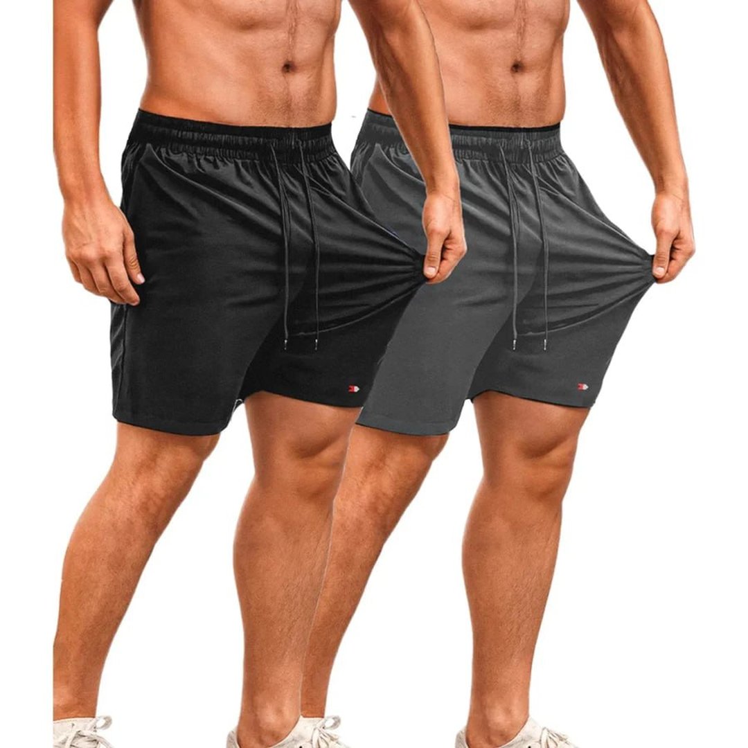 Kit 2 Bermudas Shorts Tactel Elástico Sandrini