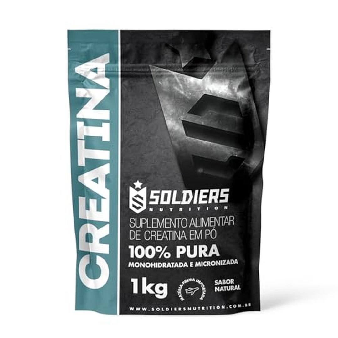Creatina Monohidratada 1Kg 100% Pura Soldiers Nutrition