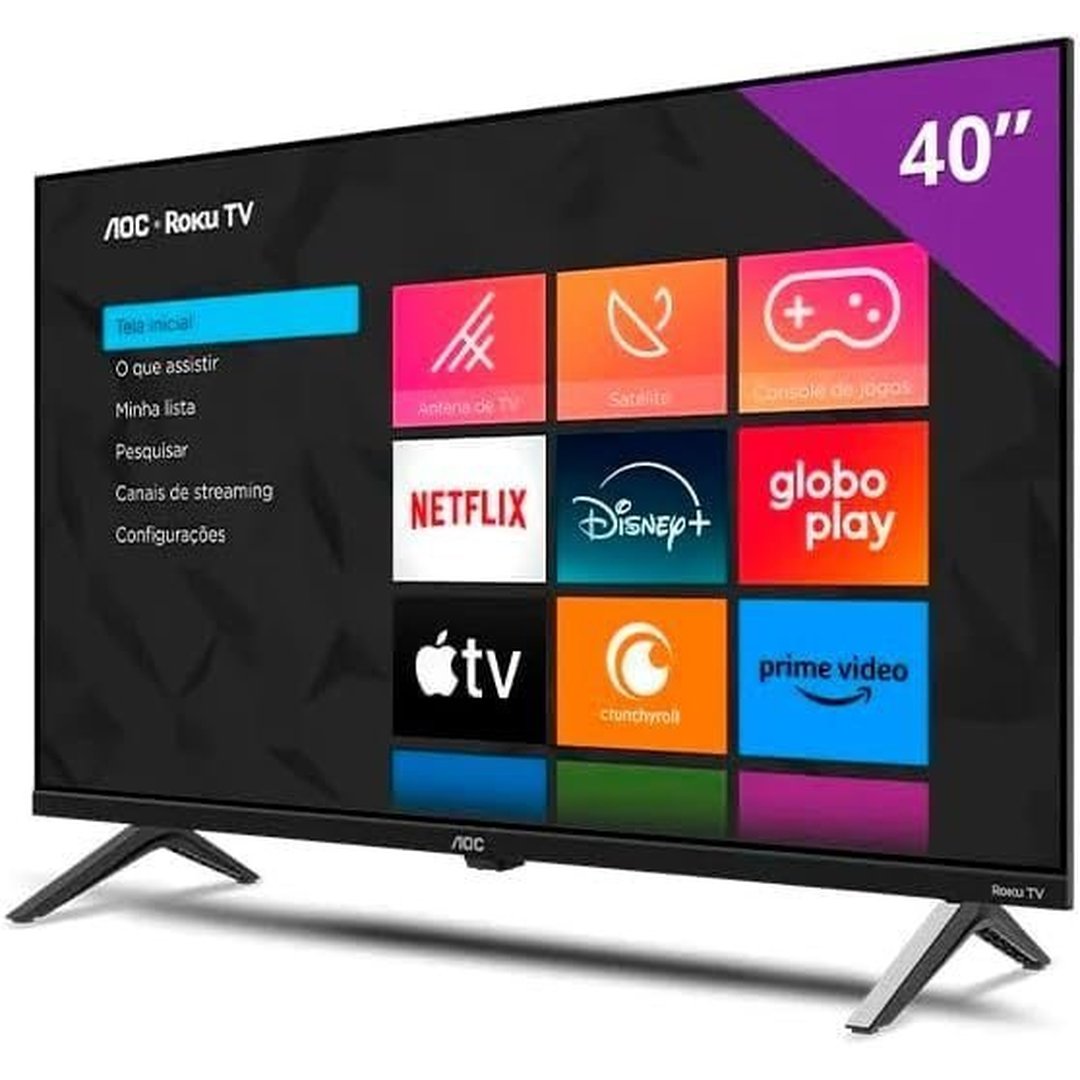 Smart Tv 40" AOC Roku Tv Dled Full Hd 40S5045/78G - Bivolt