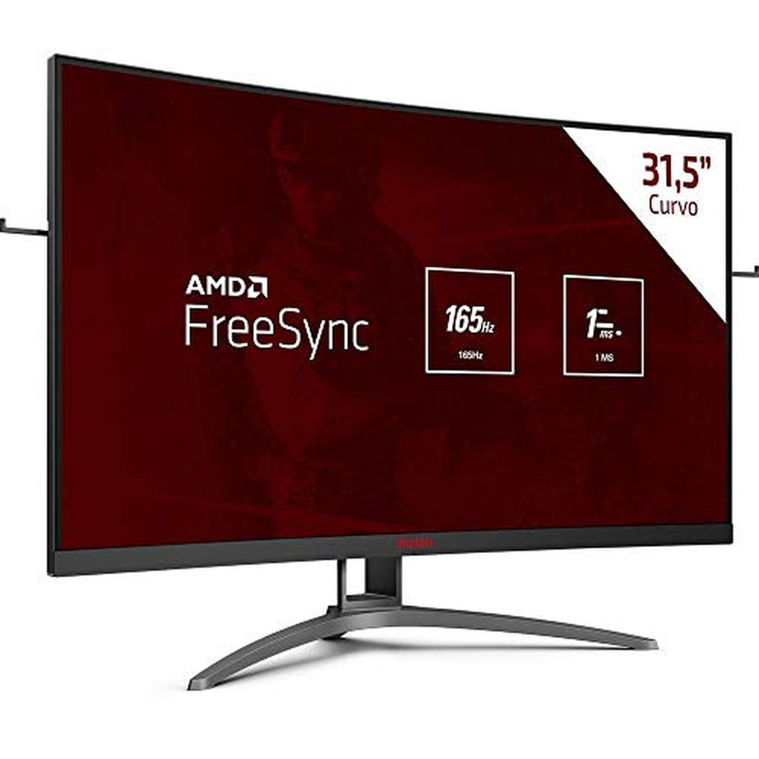 Monitor Gamer AOC Agon 32" Curvo 165Hz 1ms