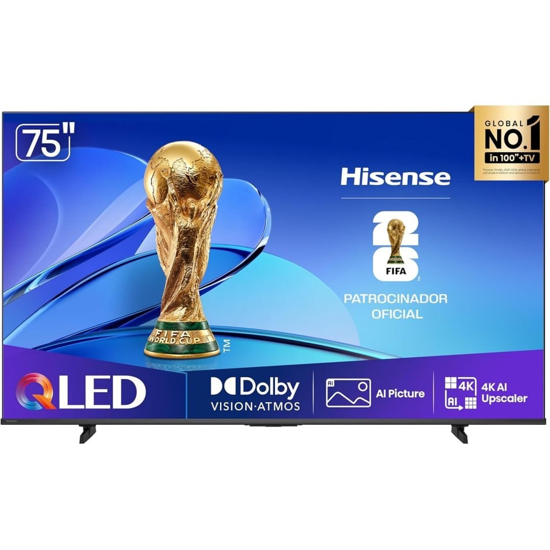 Smart TV UHD 4K QLED 75" Polegadas 75Q6QV com HDR10+ Hisense