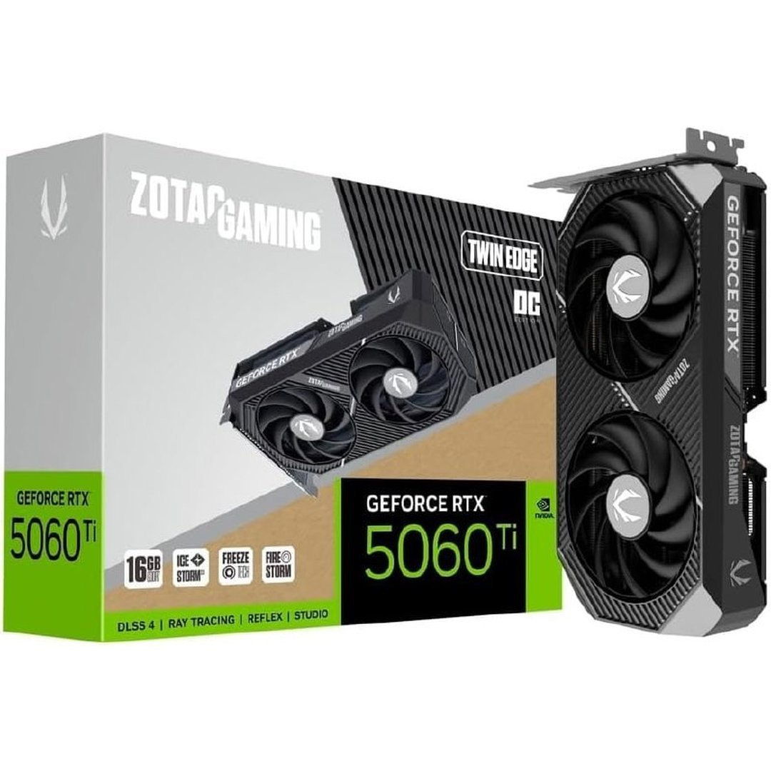 GPU NV RTX5060TI 16GB TWIN EDGE OC GDDR7 128BITS ZOTAC ZT-B50620H-10M