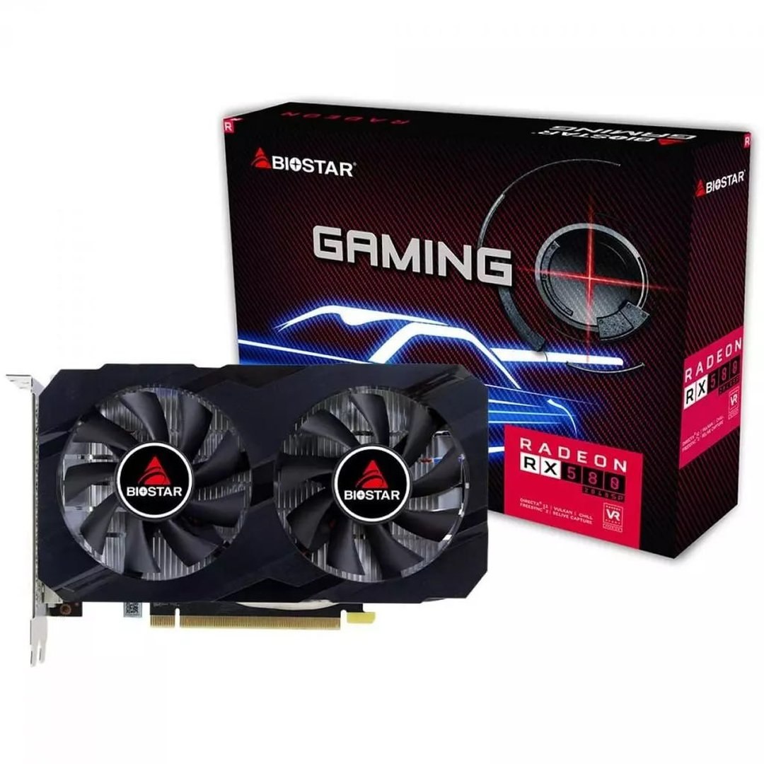 Placa de Vídeo Biostar AMD Radeon RX 580 2048sp, 8GB