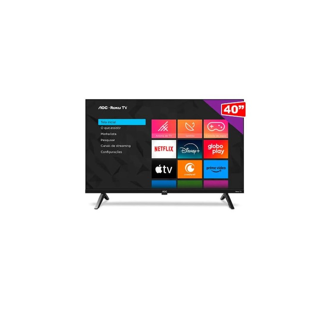 Smart TV LED AOC 40 Polegadas Full HD Roku