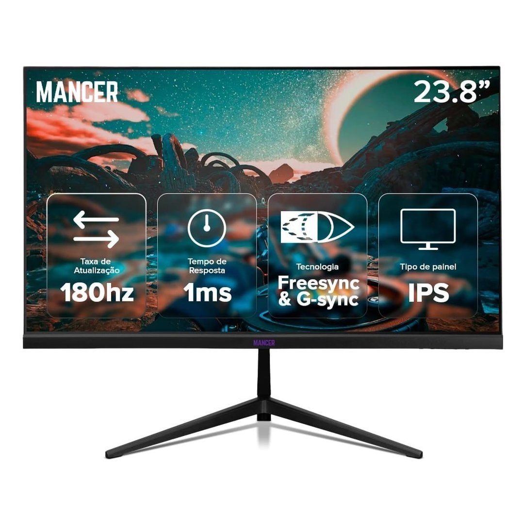 Monitor Gamer Mancer Valak Z3HS, 23.8 Pol, IPS, 2K, 1ms, 180Hz, HDMI/DP, MCR-VKZ3HS-BL01