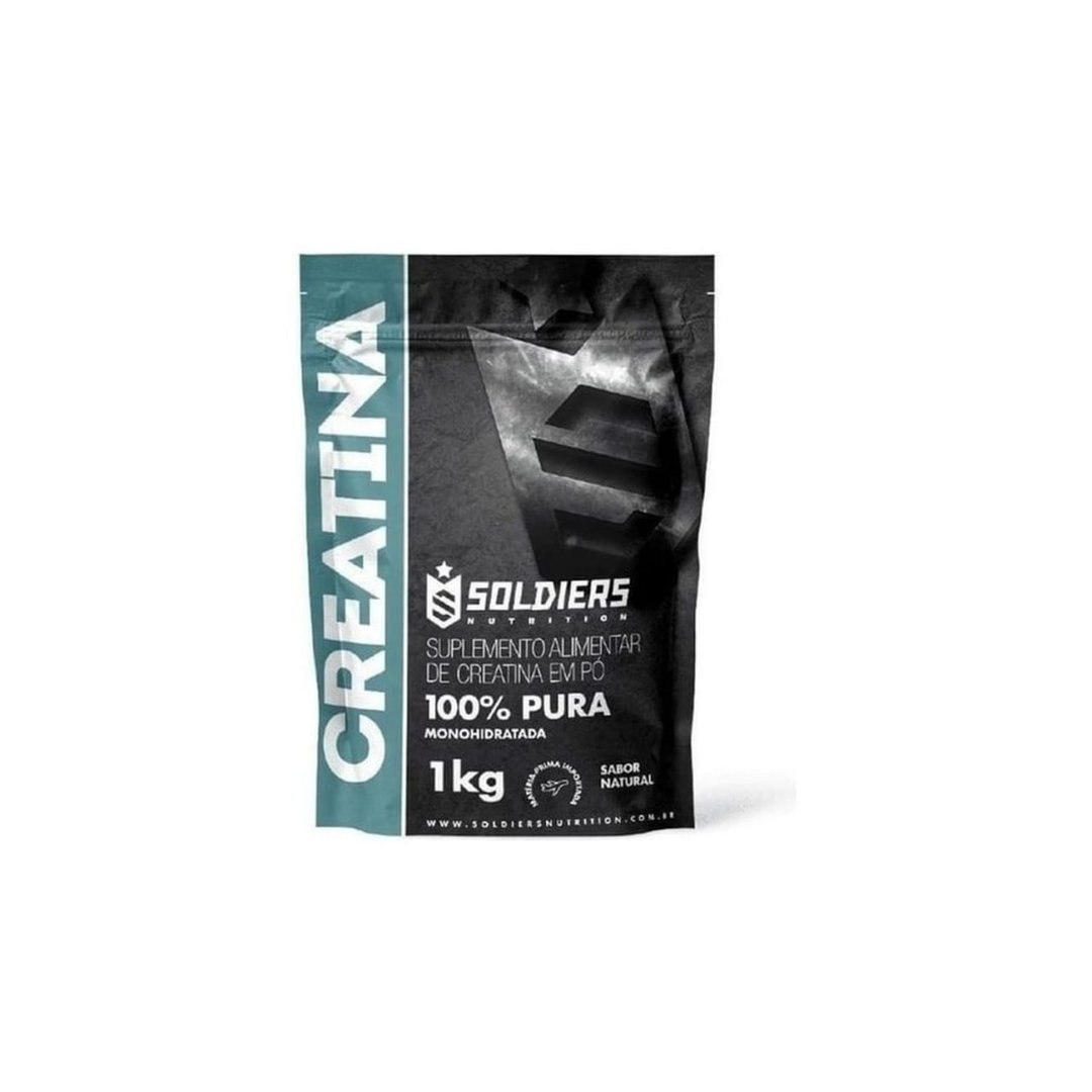 Creatina Monohidratada 1kg 100% Pura Importada Soldiers Nutrition