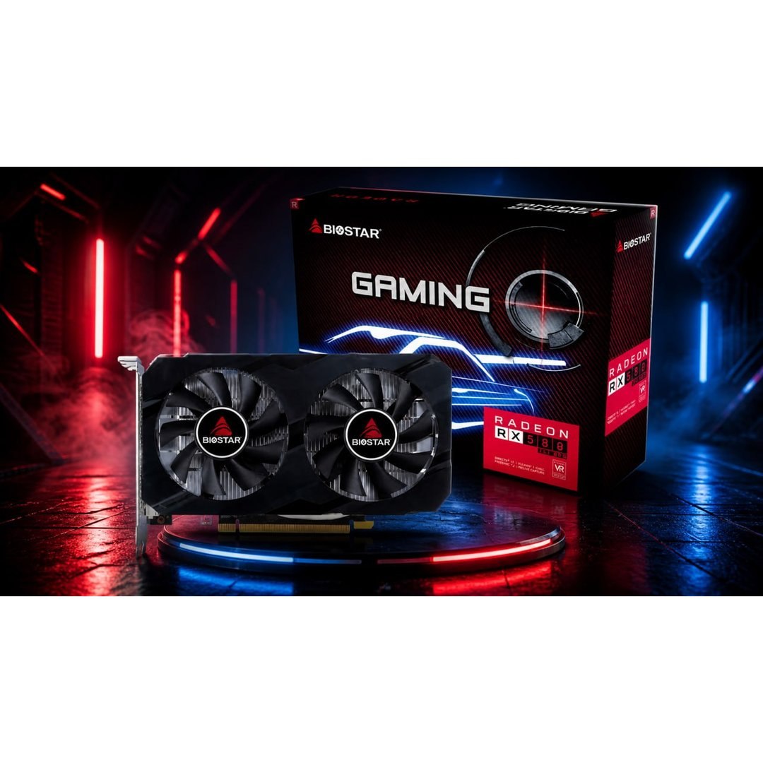 Bom preço - Placa de Vídeo Biostar AMD Radeon RX 580 2048SP, 8GB