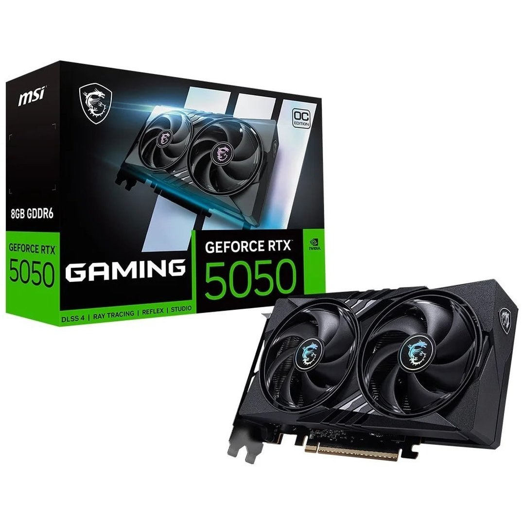 Placa De Vídeo MSI GeForce RTX 5050 Gaming OC, Nvidia, 8GB, GDDR7, 128-Bit - G5050-8GC