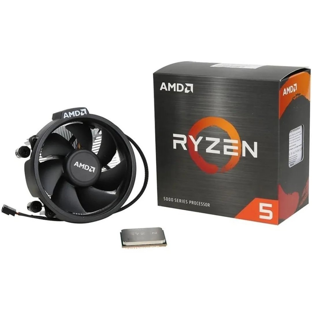 Processador AMD Ryzen 5 5500, 3.6GHz (4.2GHz Max Turbo), Cache 19MB, AM4, Sem Vídeo - 100-100000457BOX