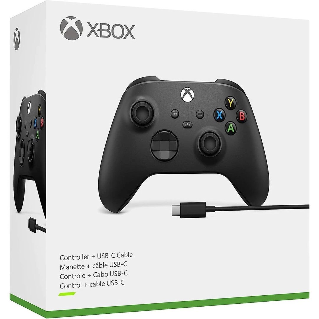 Controle Sem Fio Xbox Series 1V8-00013 + Cabo USB Preto