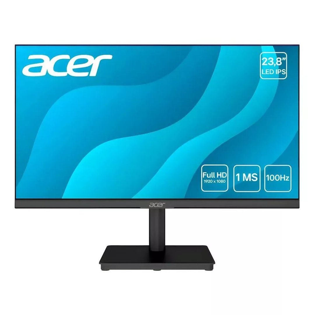 Monitor Gamer Acer LED IPS 23,8" 100hz Full HD MK241Y - Preto - Bivolt0