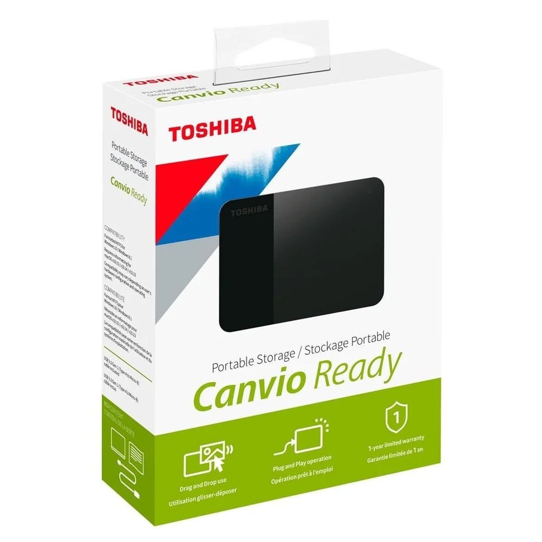 HD Externo Toshiba Canvio Ready, 4TB, USB 3.0, Preto - HDTP340XK3CA