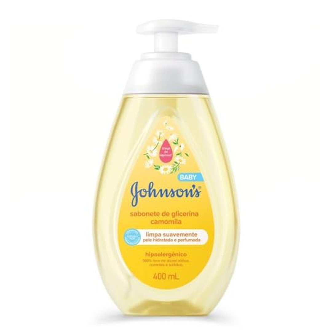 Sabonete Líquido Glicerina Camomila JOHNSON’S Baby, 400mL