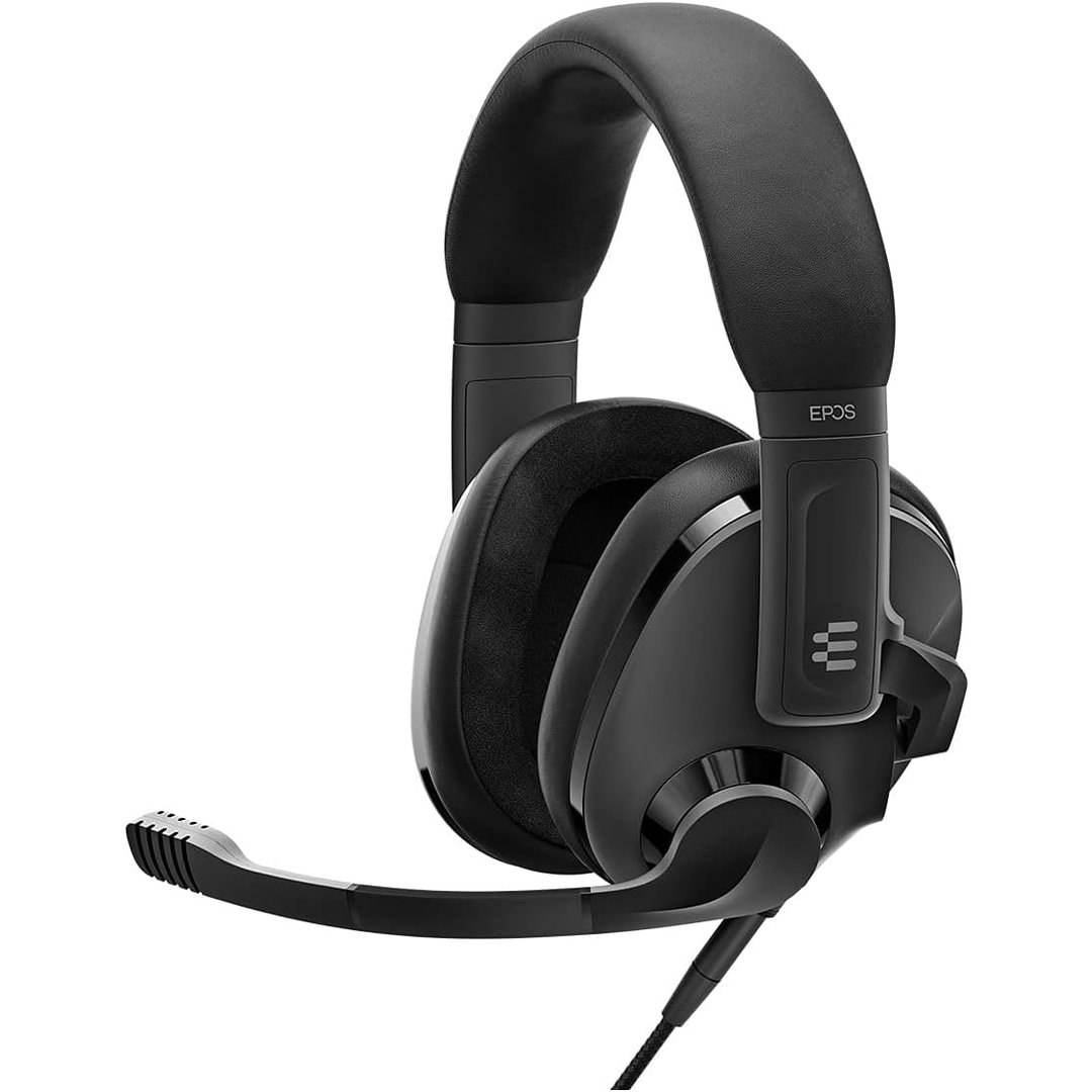 EPOS Audio Wired H3 Fone de ouvido para jogos acústico fechado (ônix preto)