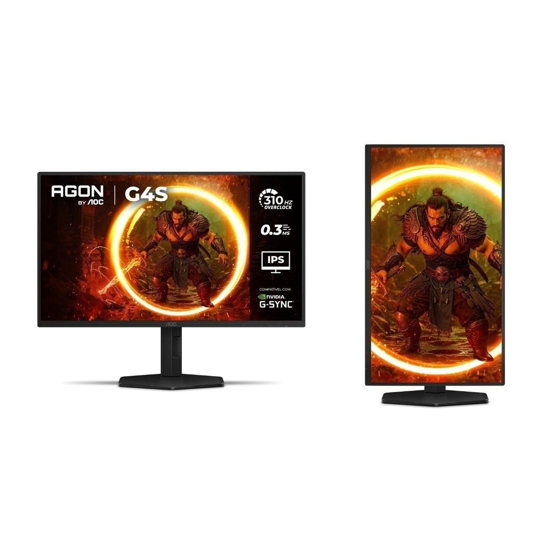 Monitor Gamer AOC AGON G4S 25" 310Hz 0.3ms HDR10 IPS Base Ajustável 25G4S/P