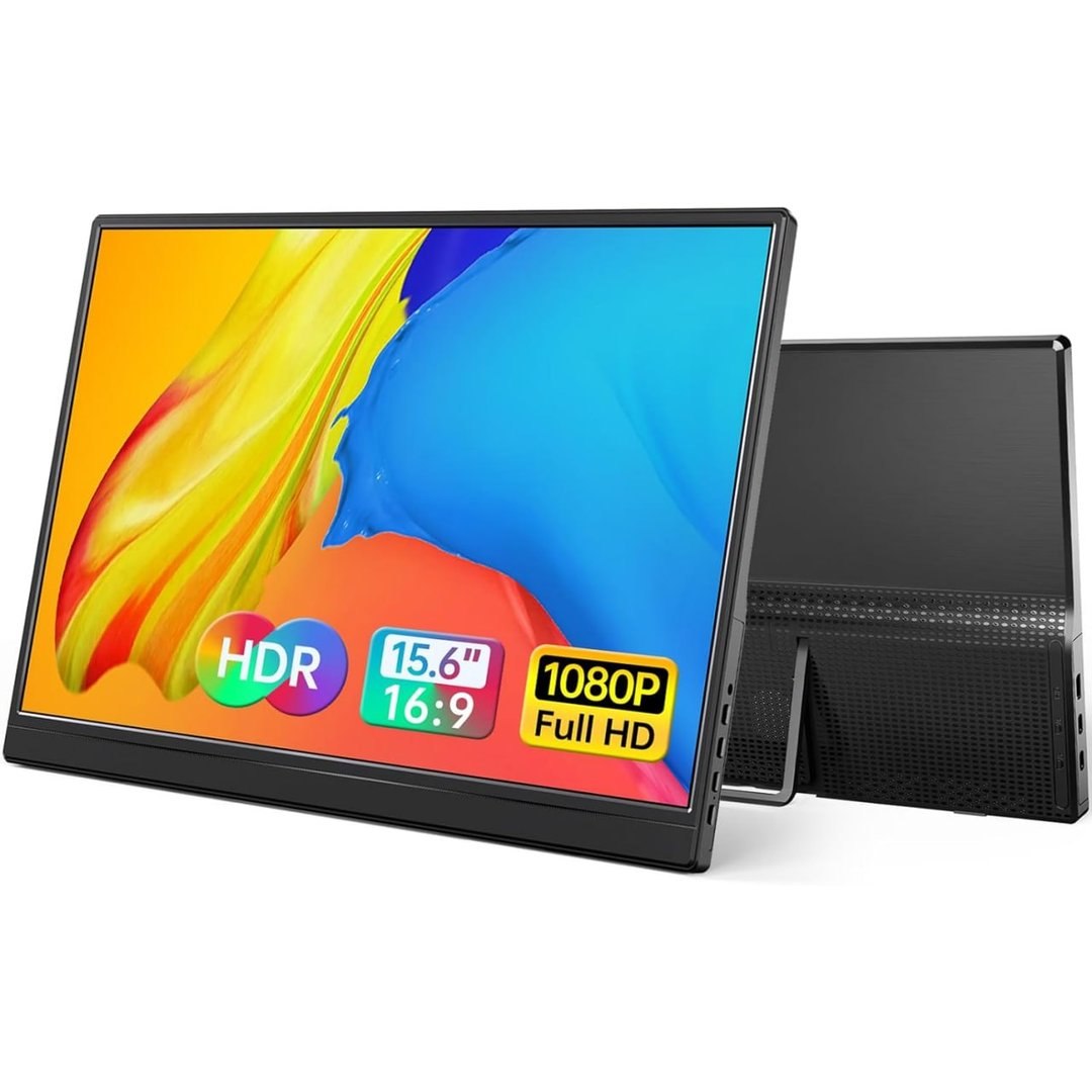 Monitor portátil 15,6 polegadas 1080p USB-C IPS