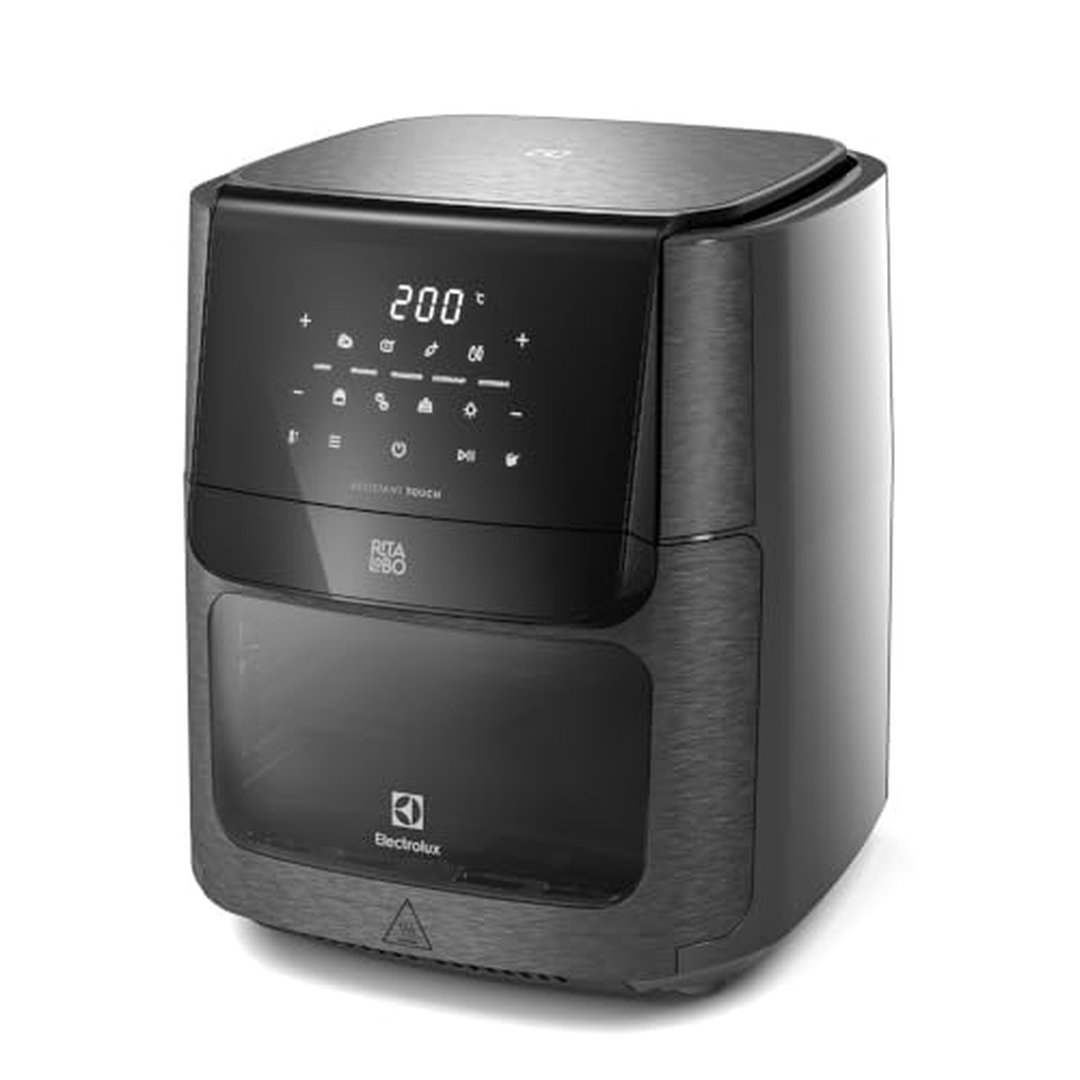 Air Fryer Forno Electrolux 12L 1700W Digital Espeto Giratório 110/220V