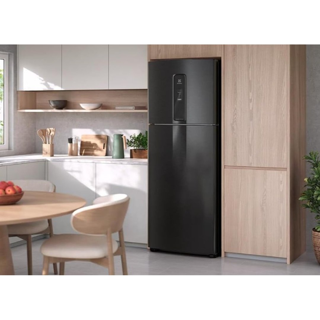 Geladeira Electrolux Frost Free Inverter 480L Efficient com AutoSense SmartBivolt Duplex cor Black Inox Look (IT70B) - Bivolt