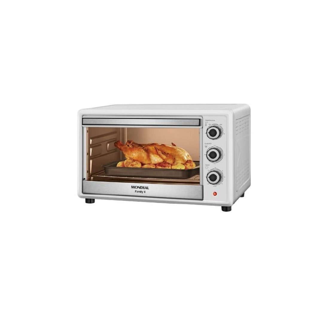 Mondial Forno Elétrico 42L Family II, Branco/Inox, 1600W, 110V