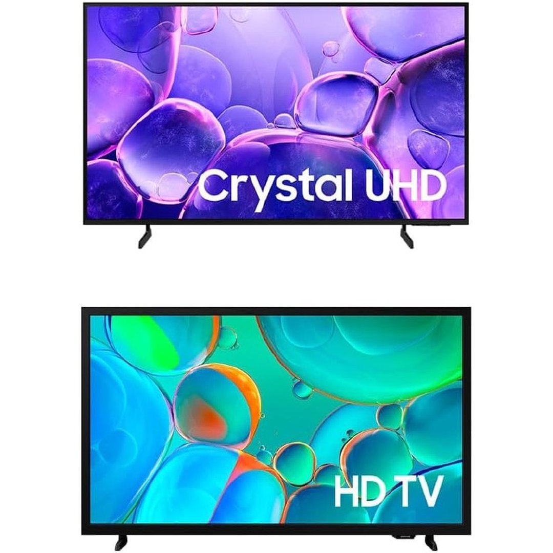 Smart TV 55" Crystal UHD 4K U8100F + Smart TV 32" HD H5000F