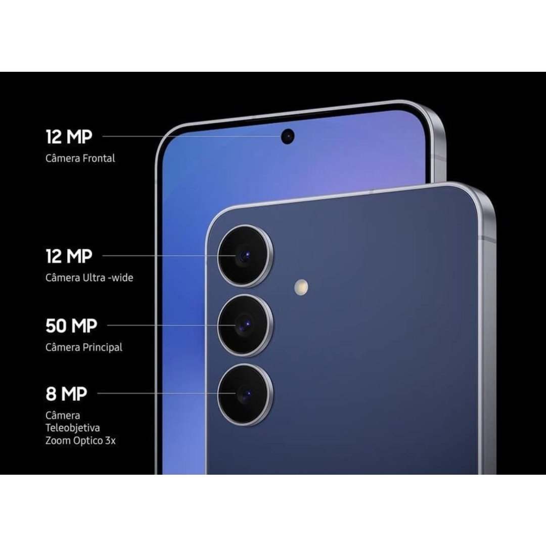 Smartphone Galaxy S25 FE 5G Tela 6,7P AMOLED 128GB 8GB RAM Câmera 50MP
