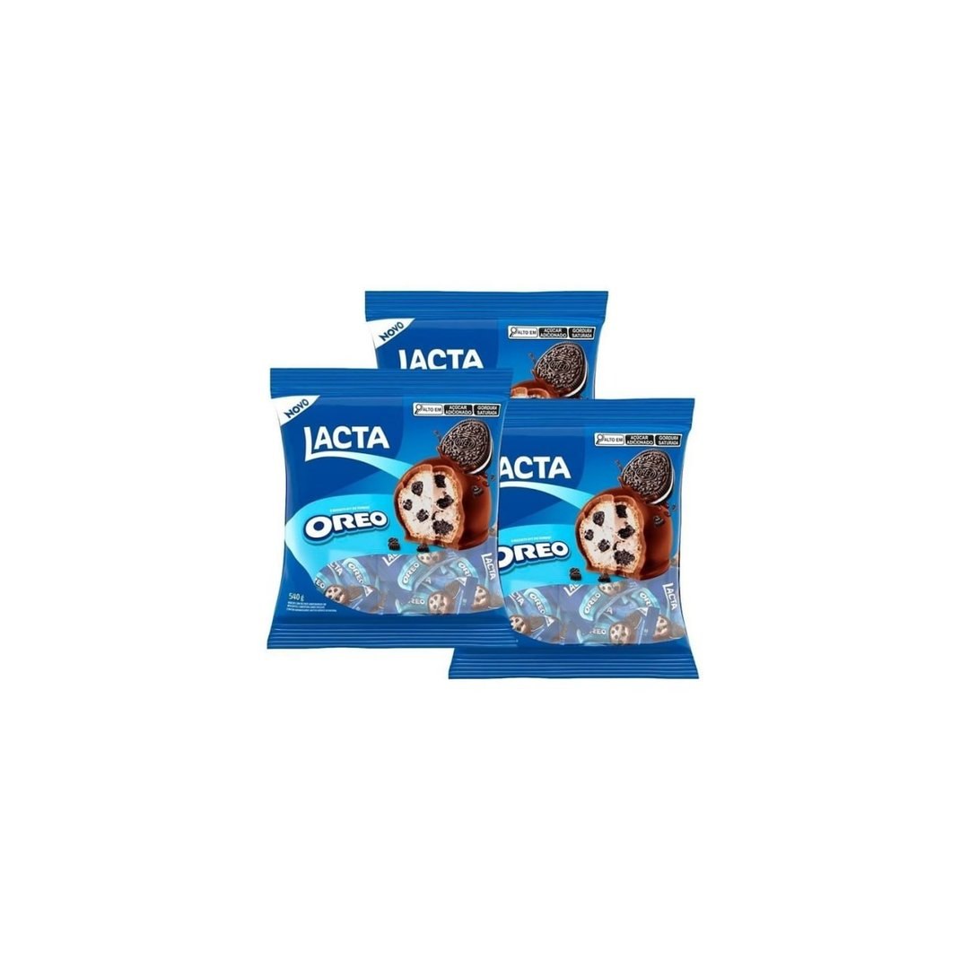 Kit 3 Chocolates Lacta Oreo 540g