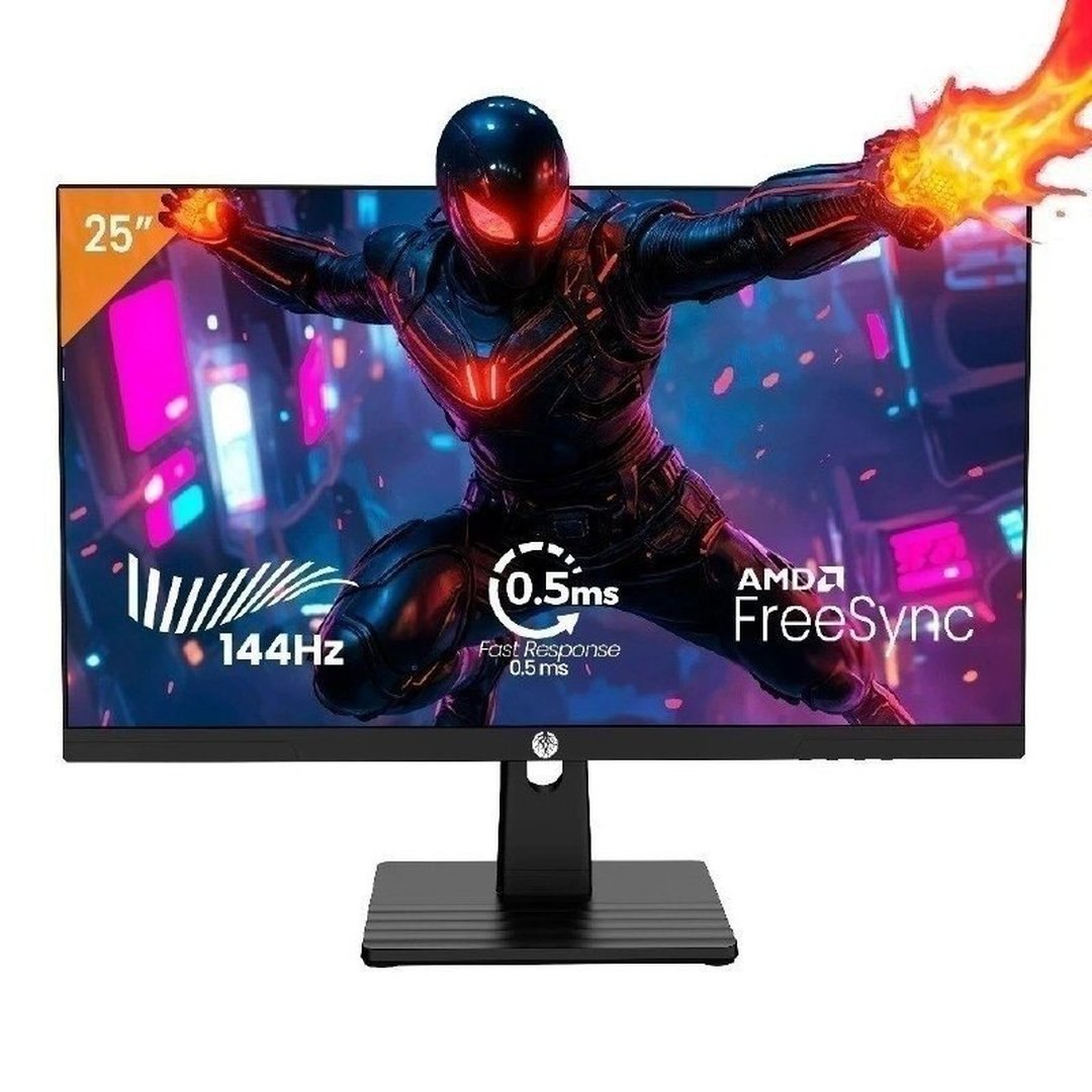 Monitor Gamer Haiz 24.5 IPS 0.5 Ms FHD 144Hz HDMI DP Vesa
