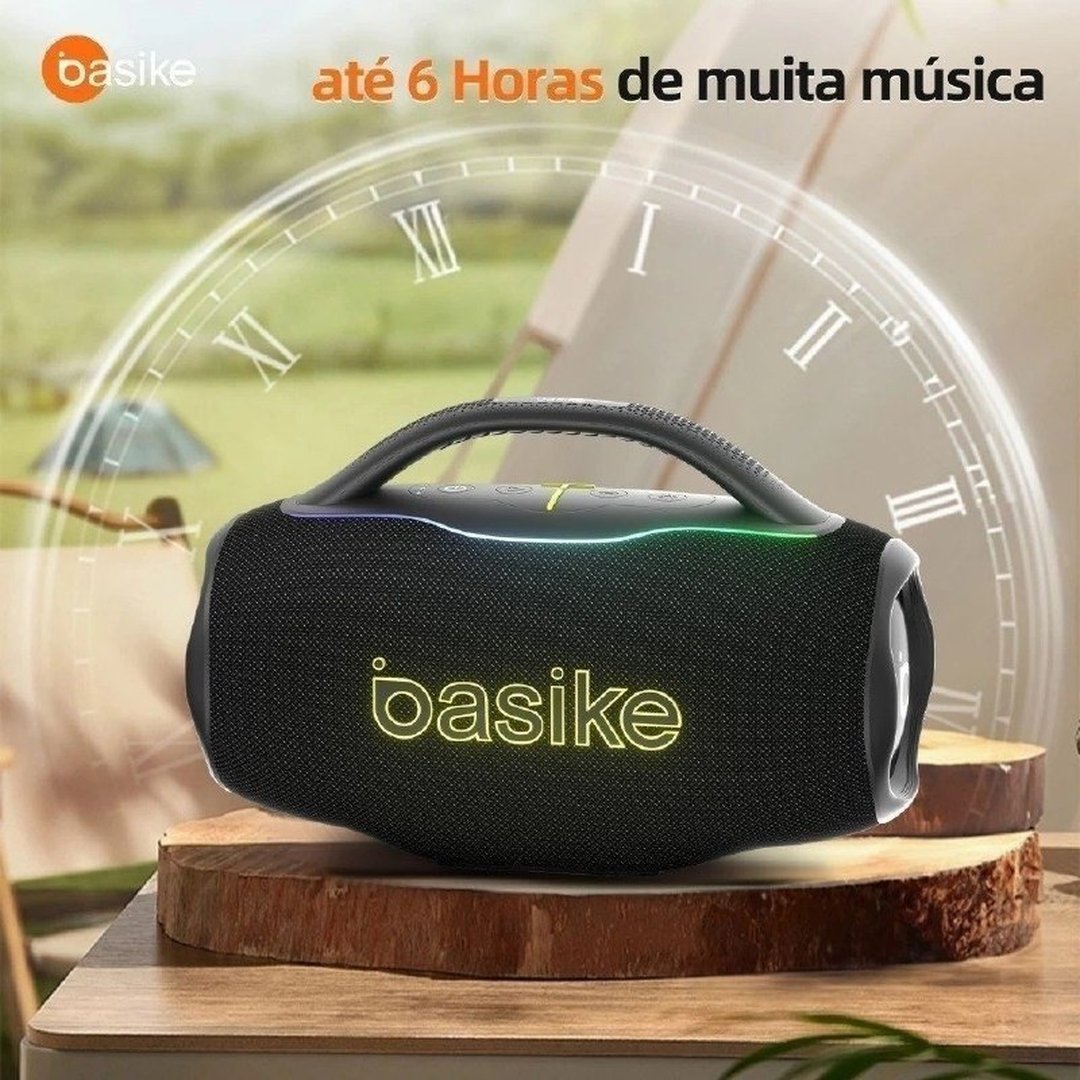 Astgn X Basike Caixa De Som Sem Fio Boombox 100W 10000mAh Ipx6 RGB Hifi TWS