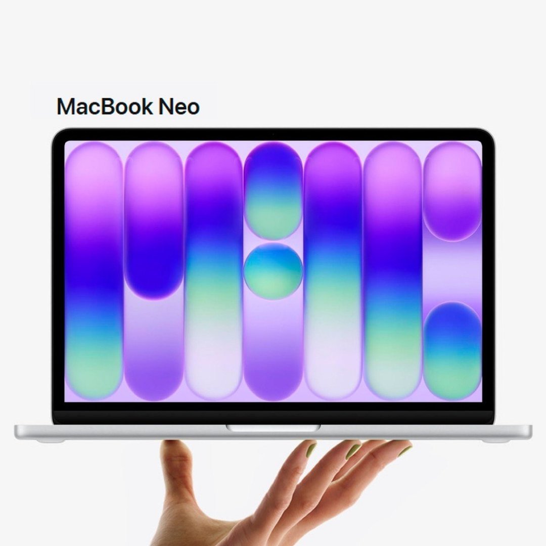 MacBook Neo Apple 13" Chip A18 Pro CPU de 6 núcleos GPU de 5 núcleos 8GB RAM 256GB (ROSA, AMARELO e AZUL)