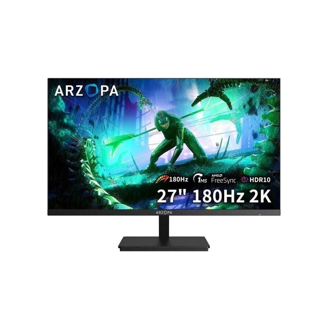 Monitor Gamer Arzopa M1RC, 27" 2K QHD 180Hz IPS, 1ms, 115% sRGB, USB-C, HDMI, Display Port