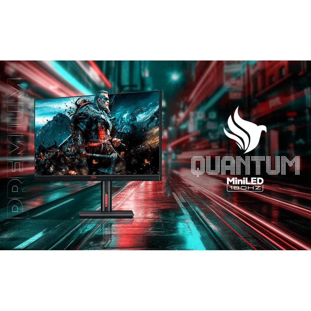 (MiniLED) — Monitor Gamer Pichau Quantum, MiniLED, 27 Pol, IPS, Quad HD, 1ms, 180Hz