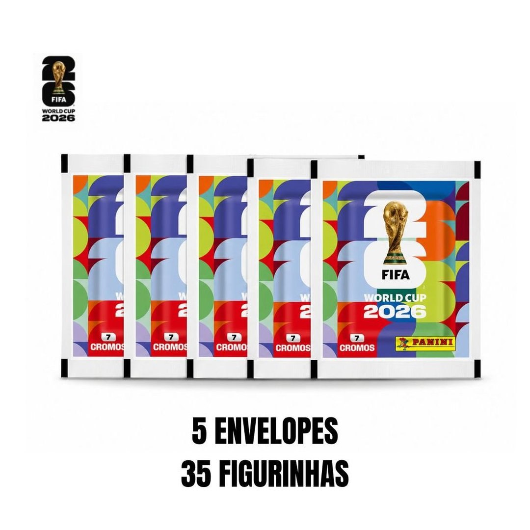 KIT Figurinhas Copa 2026 5 Envelopes 35 Figurinhas